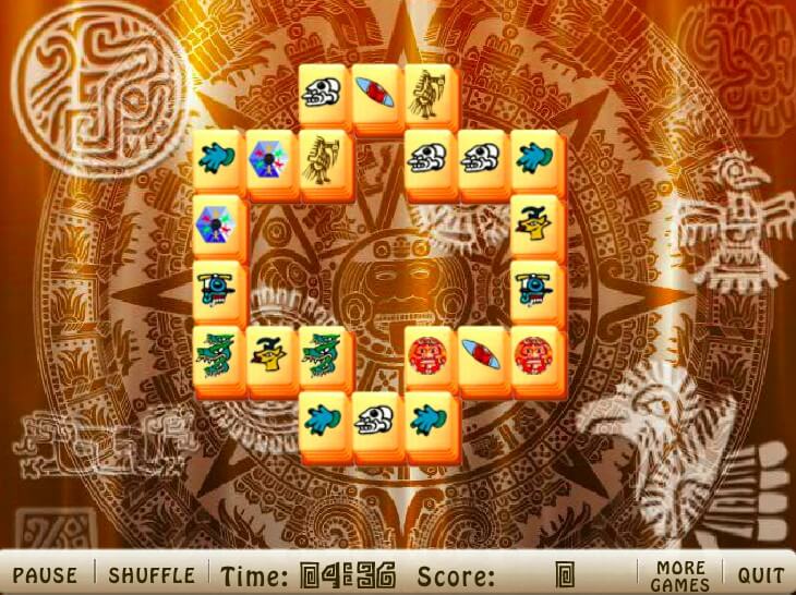 Aztec Mahjong full screen