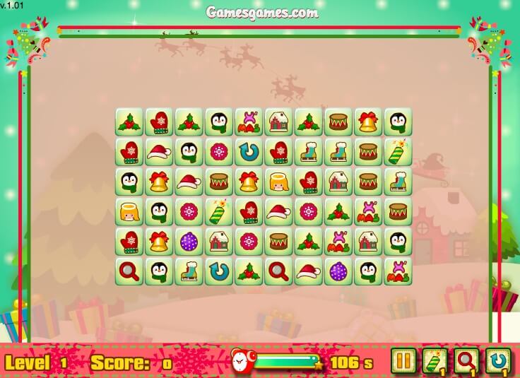 Dream Christmas Link Mahjong full screen