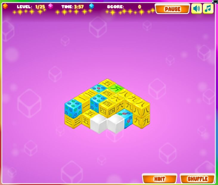 Mahjong Cubes full screen