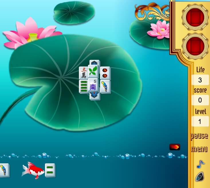 Goldfish Mahjong full screen