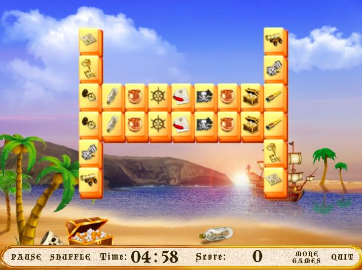 Jolly Roger Mahjong full screen