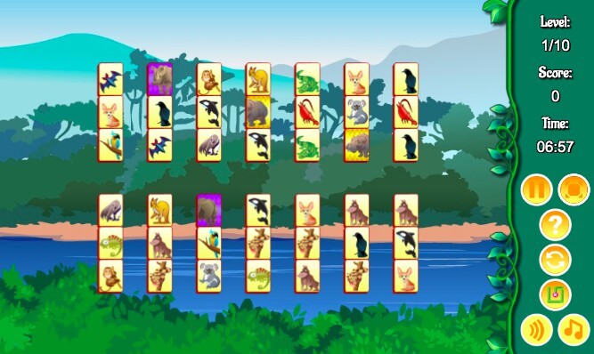 Safari Mahjong full screen