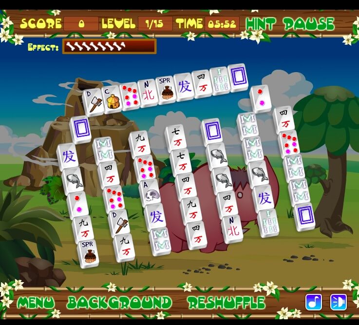 Stone Age Mahjong Connect full screen