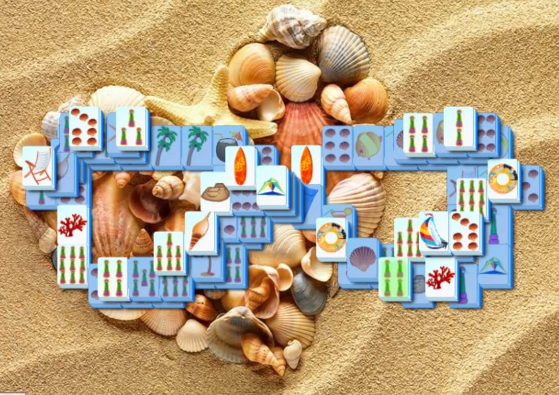 Beach Mahjong full screen