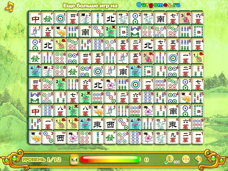 Mahjong Сhain full screen