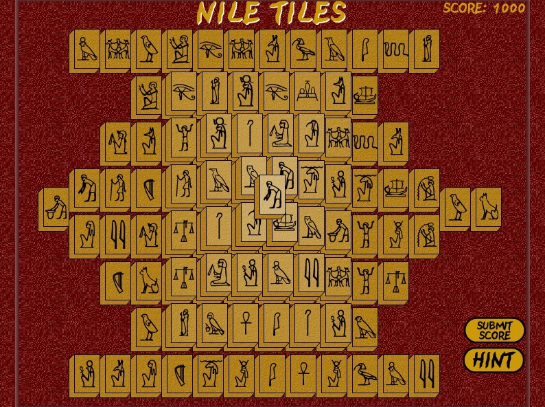 Ancient Egypt Mahjong full screen