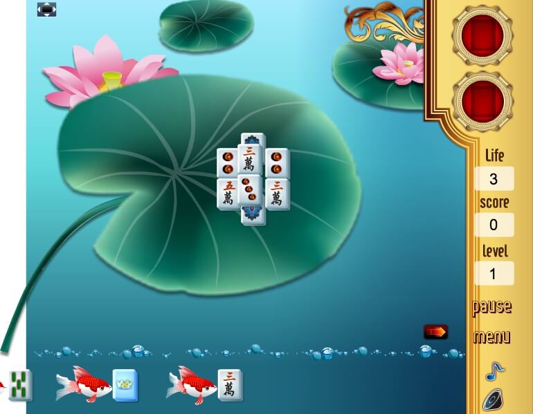 Fishes Mahjong full screen