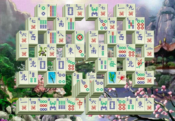 Mahjong “Valley in the Mountains” full screen